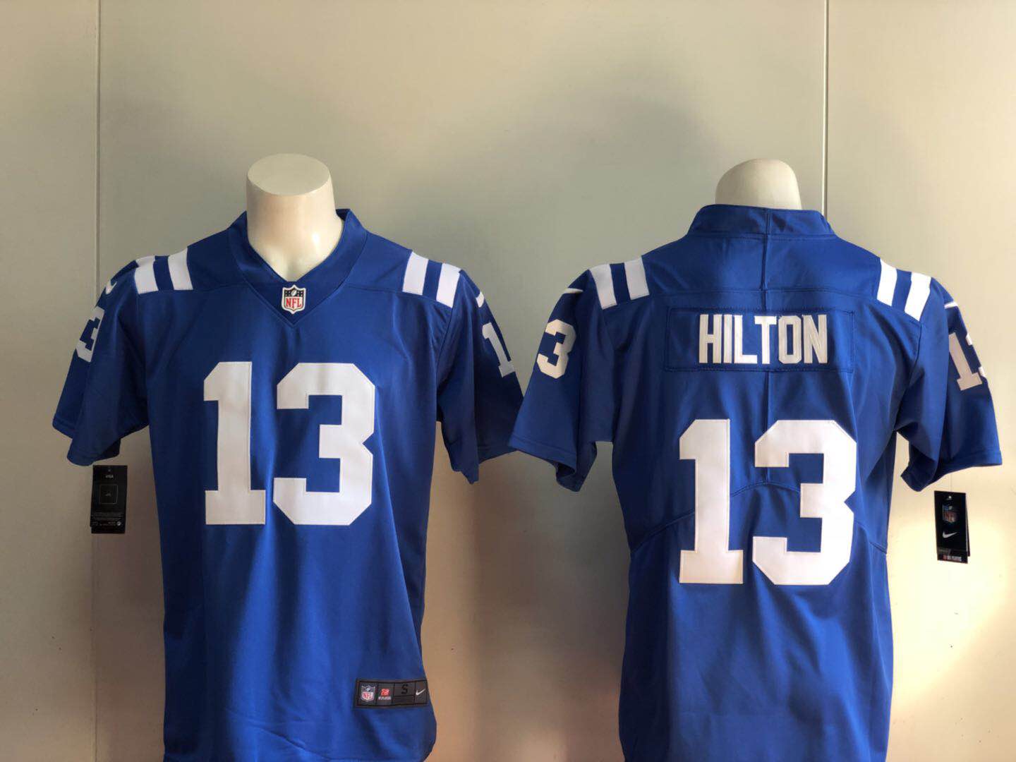 Men Indianapolis Colts #13 Hilton blue Nike Vapor Untouchable Limited Player NFL Jerseys->cleveland browns->NFL Jersey